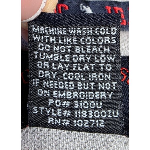 U.S. Polo Assn. Mens Gray Polo Shirt XL 100% Cotton Short Sleeve Embroidered Log - Picture 3 of 8